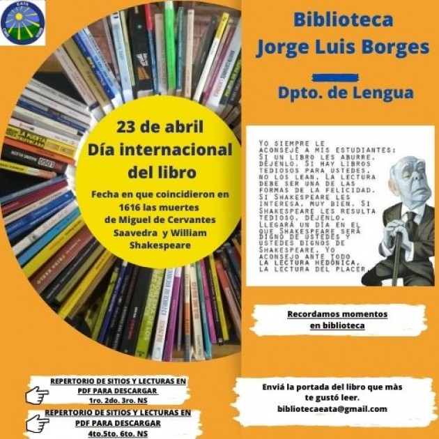23 de abril - Día internacional del Libro 23 de abril - Día internacional del Libro