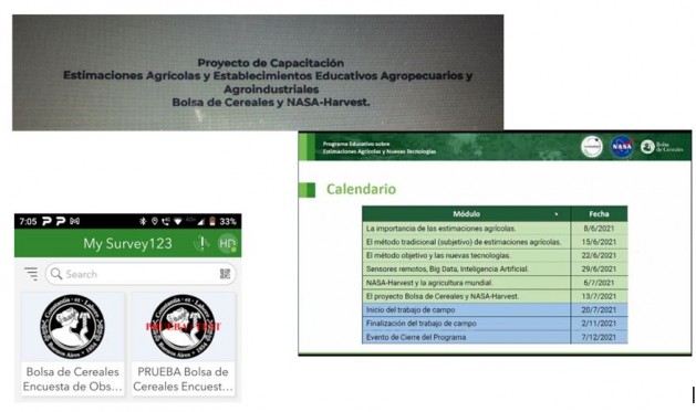Alumnos de 7mo. de la EATA - Proyecto de Capacitación - Bolsa de Cereales y NASA-harvest Alumnos de 7mo. de la EATA - Proyecto de Capacitación - Bolsa de Cereales y NASA-harvest