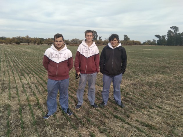 Alumnos de sexto año agraria de la EATA realizan un ensayo de siembra Alumnos de sexto año agraria de la EATA realizan un ensayo de siembra