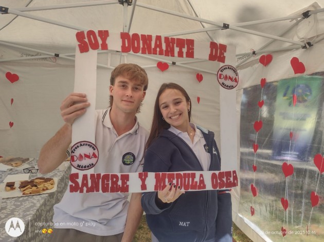 Alumnos de sexto año convocaron a una jornada de donación de sangre y registro voluntario de donación de médula ósea Alumnos de sexto año convocaron a una jornada de donación de sangre y registro voluntario de donación de médula ósea