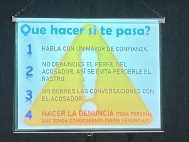 Charla sobre grooming para los alumnos de segundo año de nivel secundario Charla sobre grooming para los alumnos de segundo año de nivel secundario