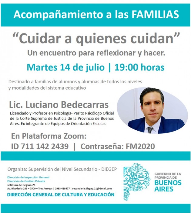 DIEGEP- Acompañamiento a las FAMILIAS
Lic. Bedecarras DIEGEP- Acompañamiento a las FAMILIAS
Lic. Bedecarras