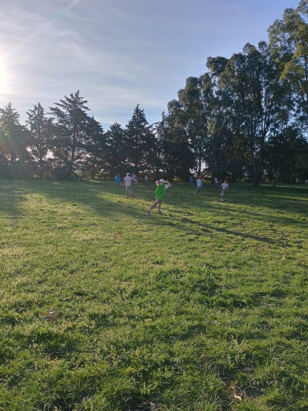 Ecoinvestigadores de NP en la Chacra Experimental Integrada de Barrow