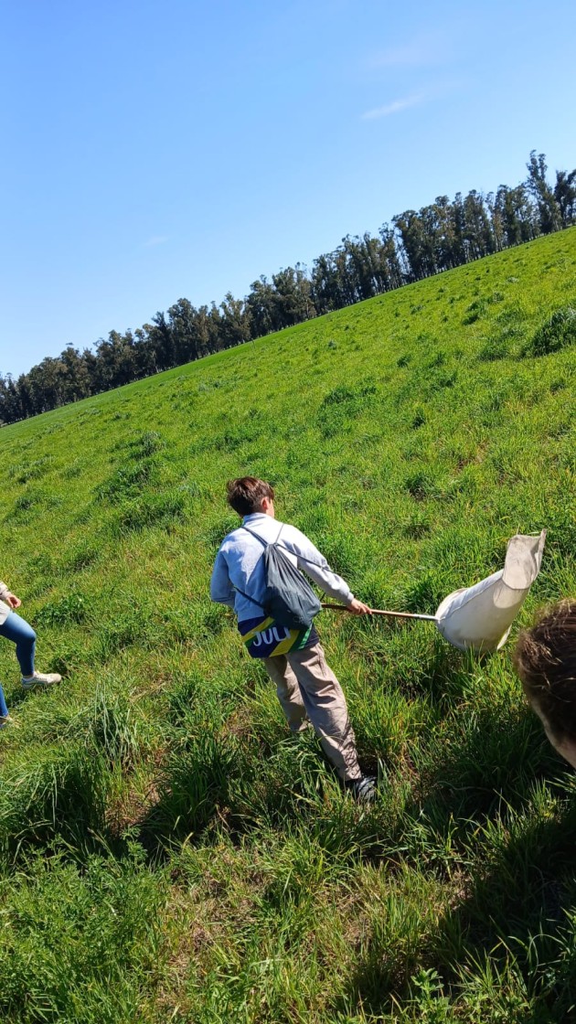 Ecoinvestigadores de NP en la Chacra Experimental Integrada de Barrow