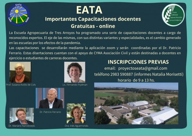Importantes capacitaciones docentes en la EATA Importantes capacitaciones docentes en la EATA
