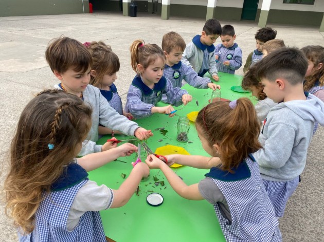 Los más chiquitos de la escuela en su Semana de la Investigación
