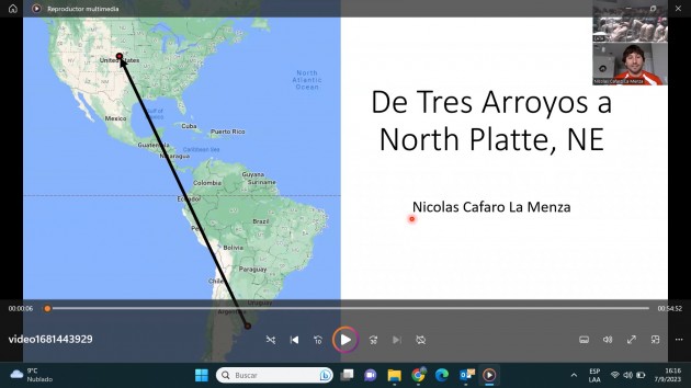 Nicolás Cafaro, egresado de la EATA, compartió con alumnos su experiencia profesional en la Universidad de Nebraska Nicolás Cafaro, egresado de la EATA, compartió con alumnos su experiencia profesional en la Universidad de Nebraska