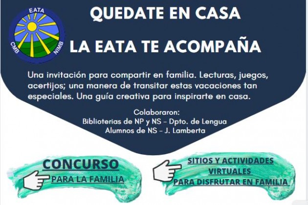 Quedate en casa. La EATA te acompaña Quedate en casa. La EATA te acompaña
