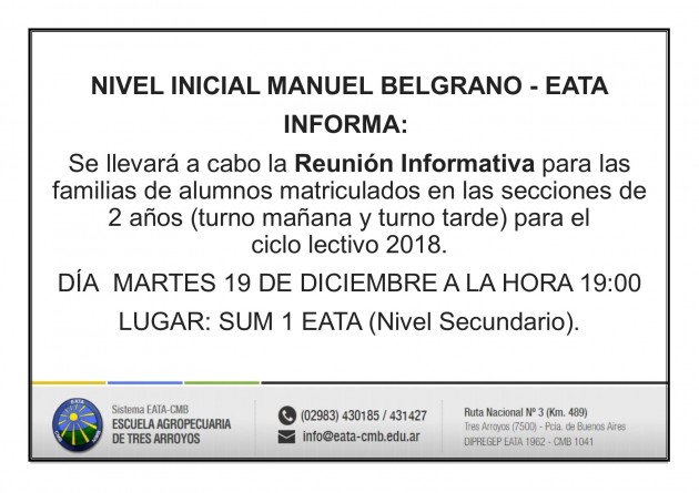 Reunión Informativa NIMB